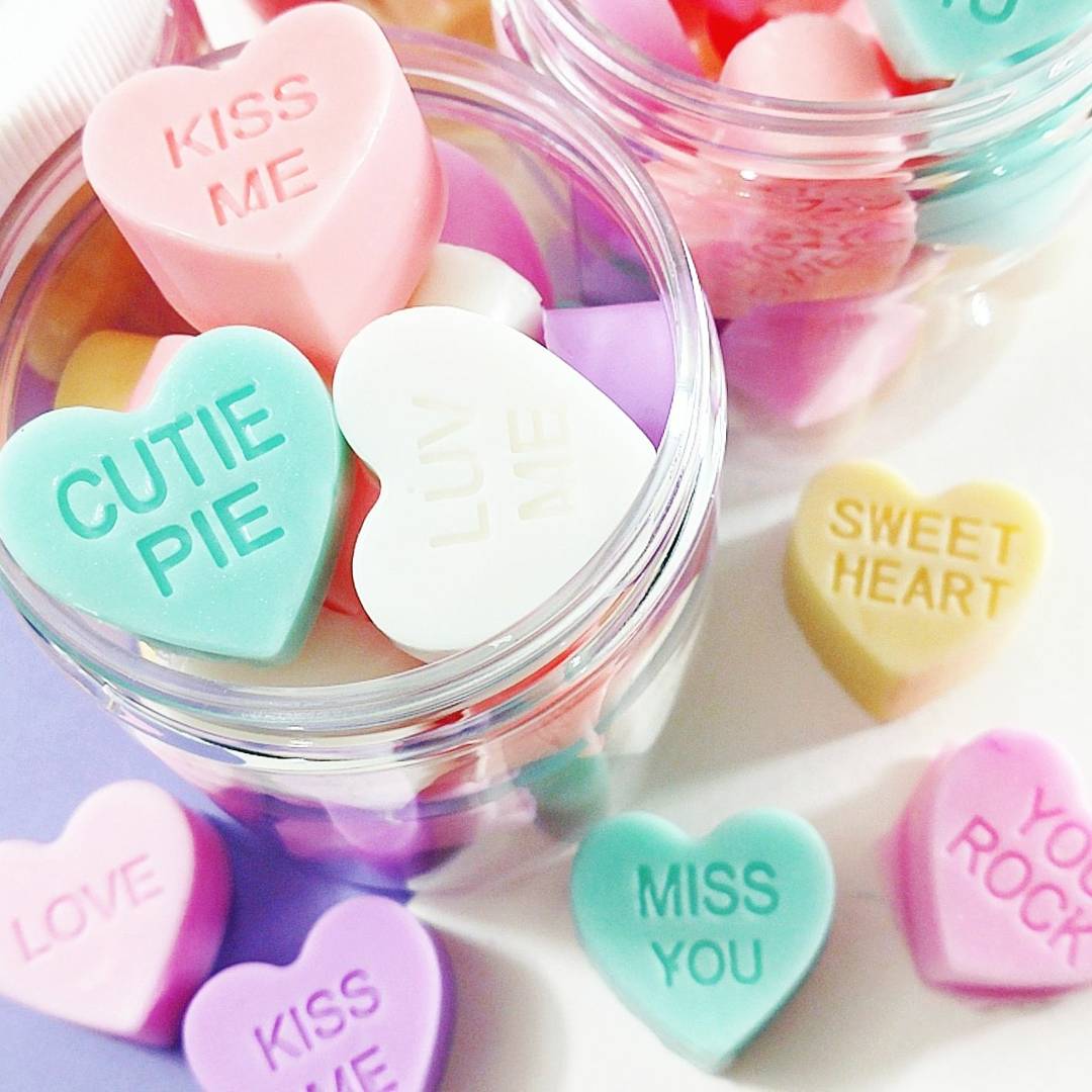 Conversation Hearts Mini Soaps