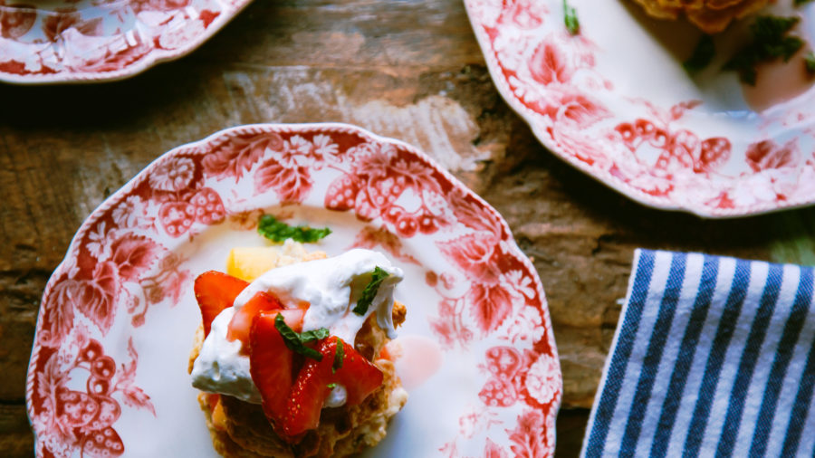Mango Strawberry Shortcakes
