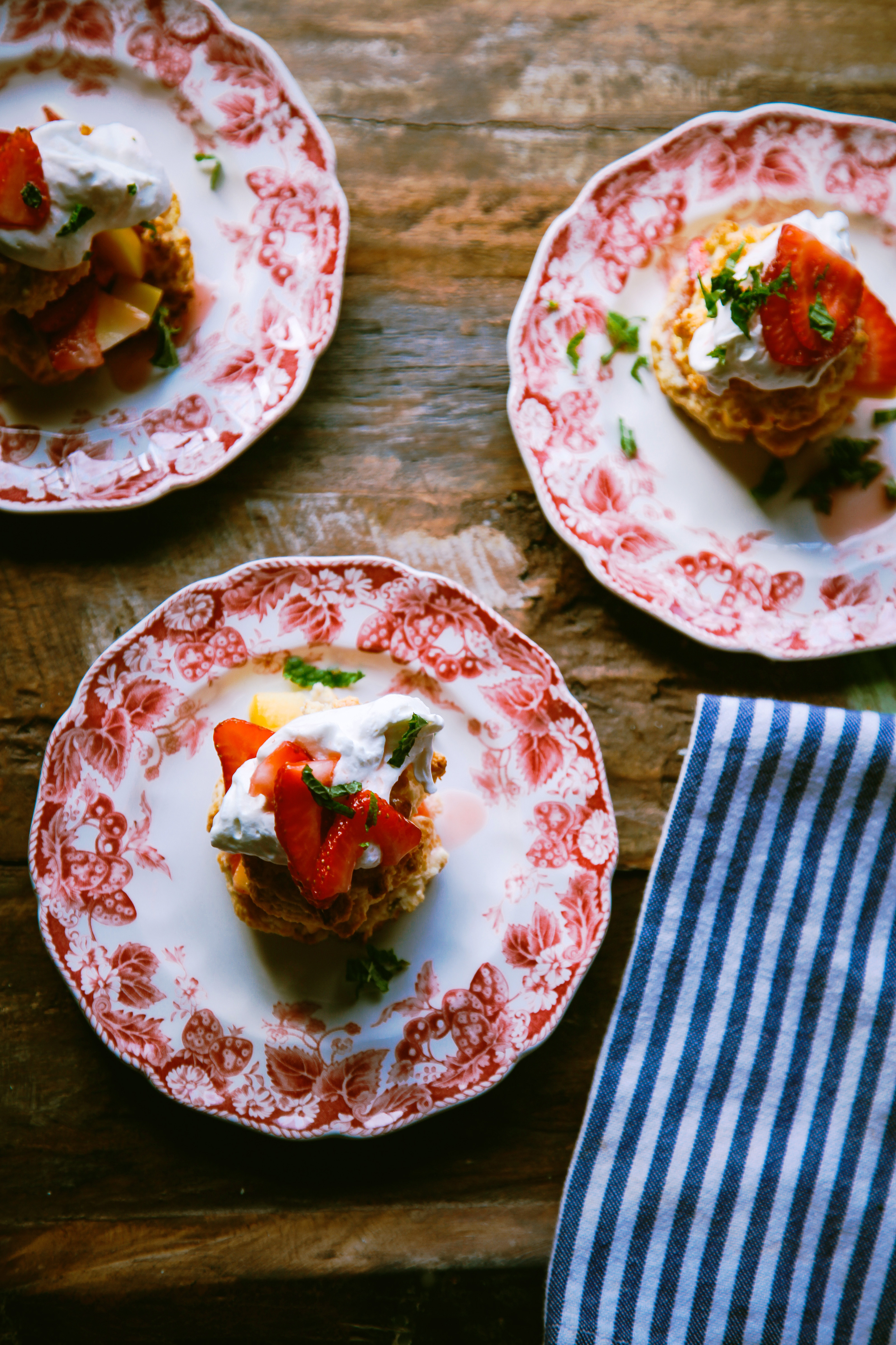 Mango Strawberry Shortcakes