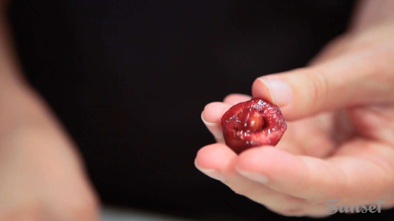 The fastest way to pit cherries