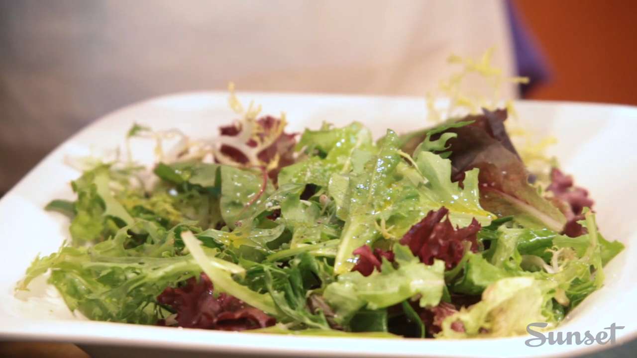 The fastest way to dress a salad