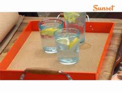 Make a no-spill drink tray