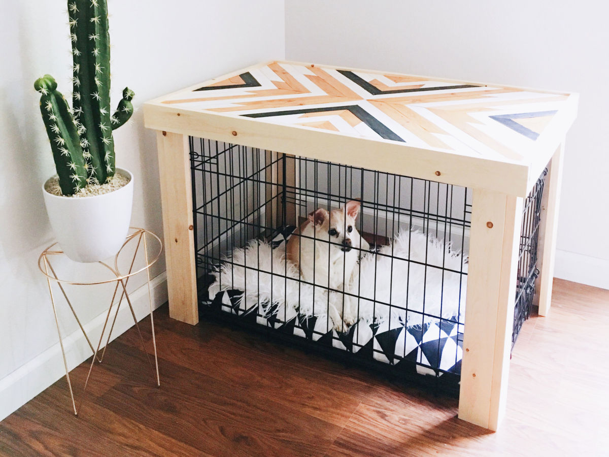 Клетка для собаки в интерьере квартиры
