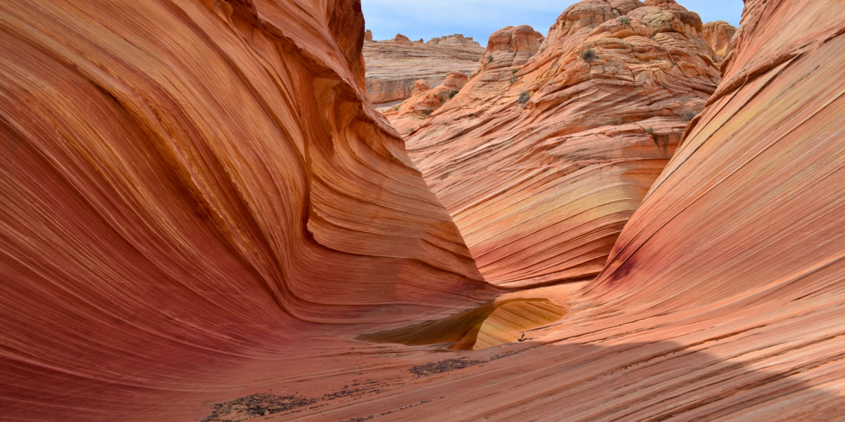 The red rock canyons at Coyote Buttes North, UT/AZ Border