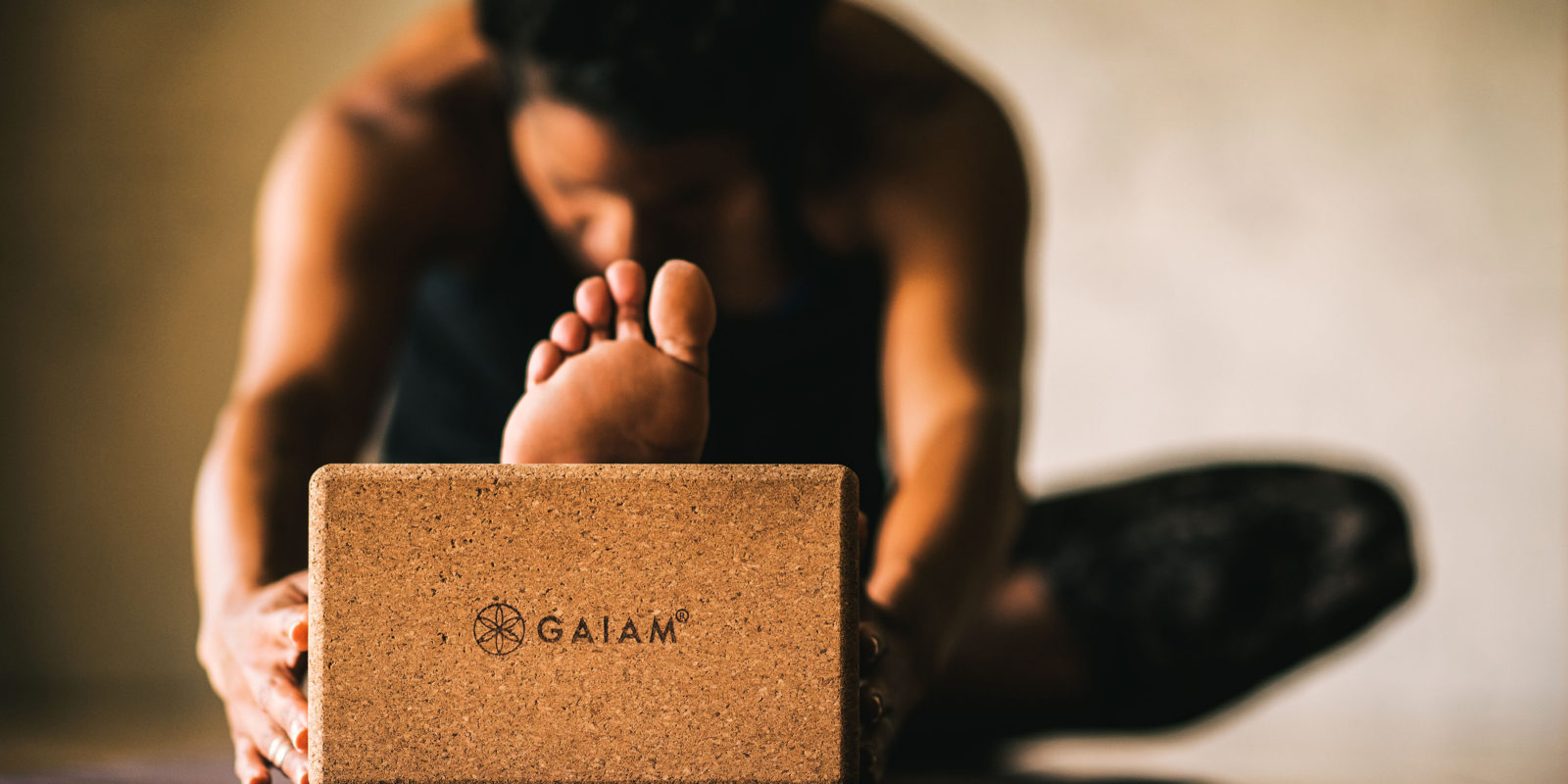 Gaiam Cork Yoga Brick, 9-in